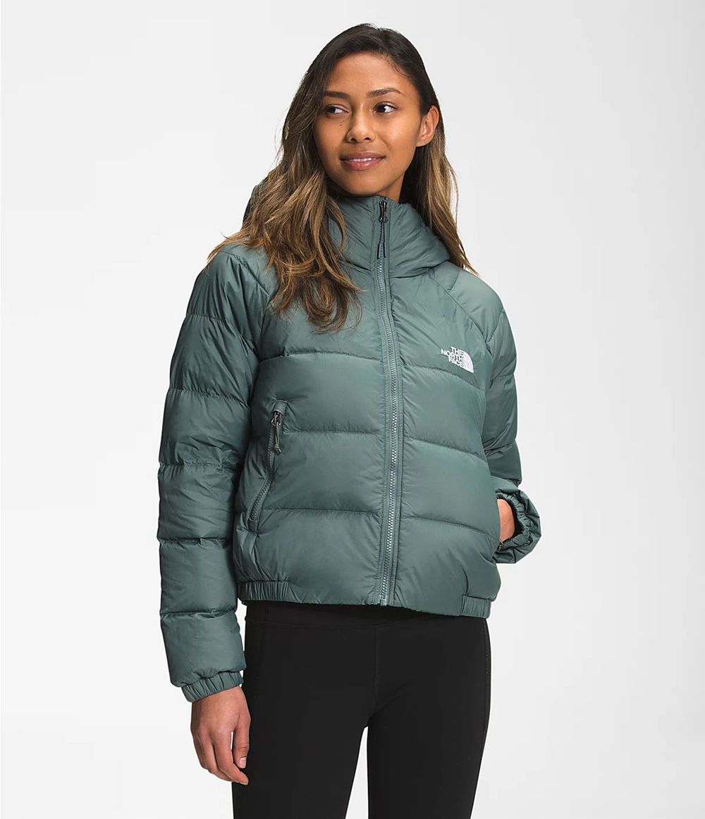 The North Face Hydrenalite Down Kapuzenpullover Damen - Grün CH-166RCQK